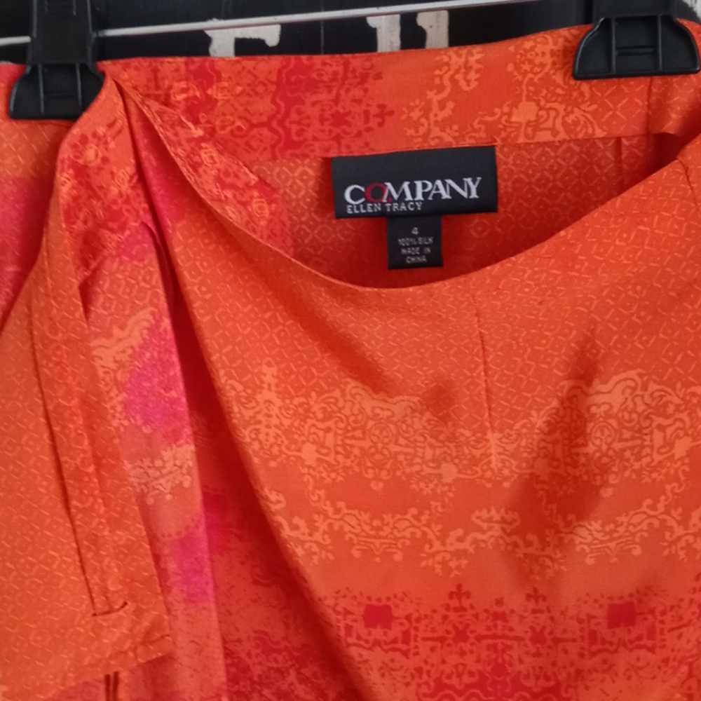 Ellen Tracy Company Silk Wrap Skirt - Picture 4 of 9